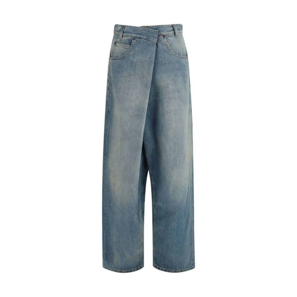 Margiela Women Wrap Wide-Leg Jeans